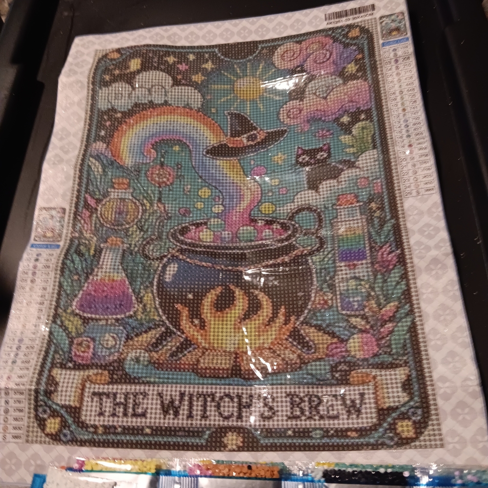 Colorful Witch's Brew Diamond Painting